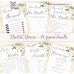 Ivory roses Bridal Shower games bundle,Cream flowers Bridal Shower games package,(123)